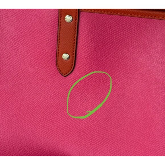 Coach Reversible City Tote Orange/Fuchsia - Picture 7 of 16